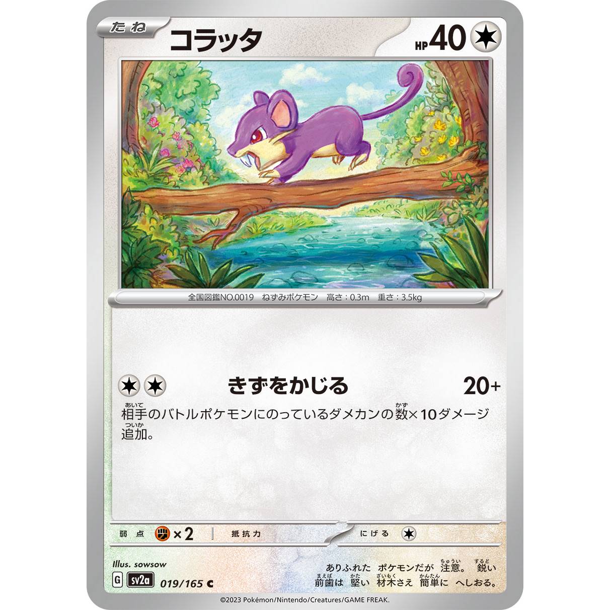 【SV2a】コラッタ【C】[019/165]