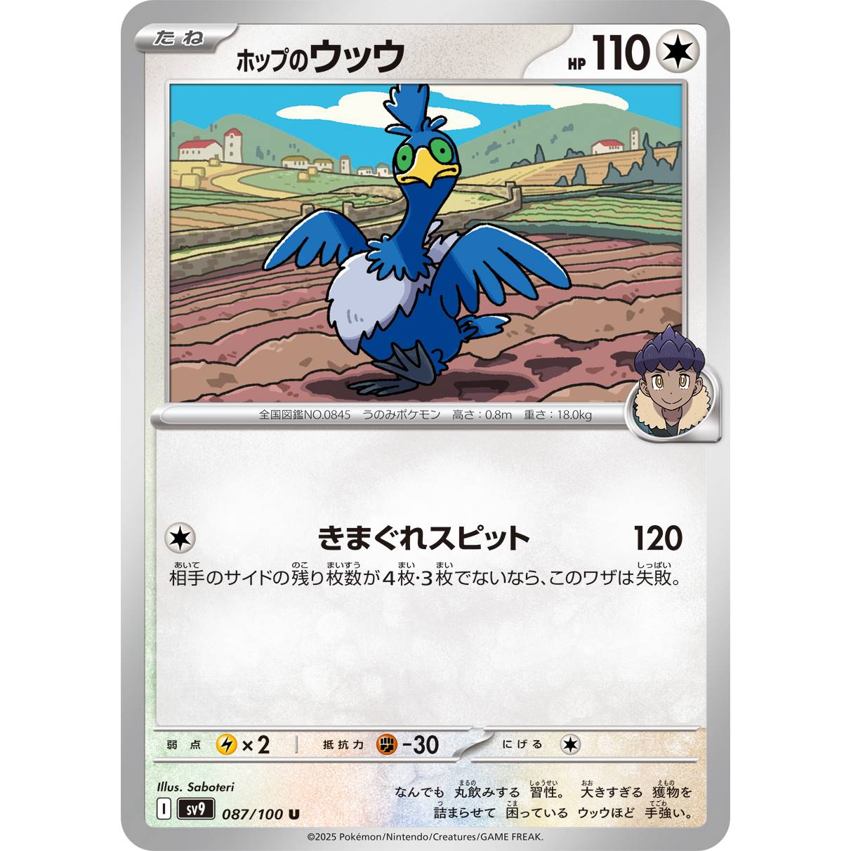 【SV9】ホップのウッウ【U】[087/100]