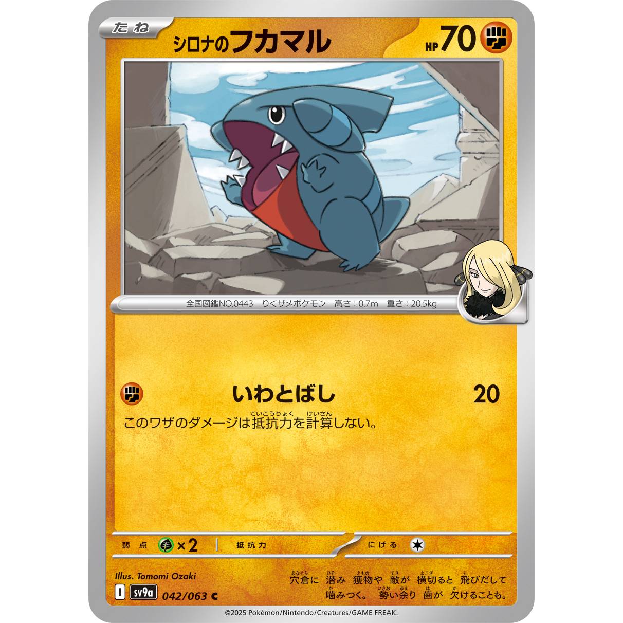 【SV9a】シロナのフカマル【C】[042/063]